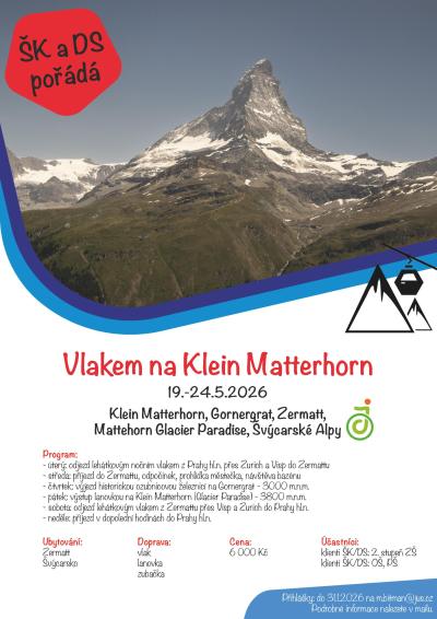 Vlakem na Klein Matterhorn