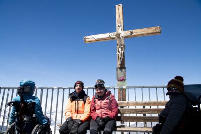 Na vrcholu Klein Matterhorn - 3 883 m n. m.